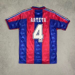 Vintage Barcelona Mikel Arteta Kappa Home jersey 1995-97